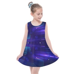 Abstract Colorful Pattern Design Kids  Summer Dress