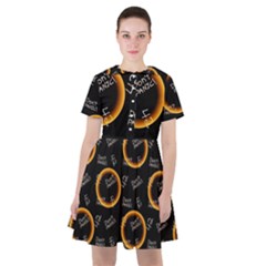 Abstract Pattern Background Sailor Dress