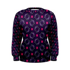 Geometric Pattern Retro Style Women s Sweatshirt by Ravend