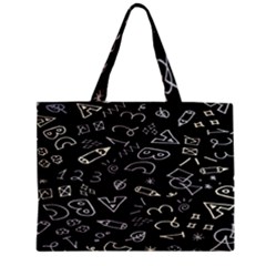 Background Graphic Abstract Pattern Zipper Mini Tote Bag by Ravend