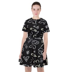 Background Graphic Abstract Pattern Sailor Dress