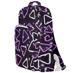 Abstract Background Graphic Pattern Double Compartment Backpack