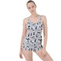 Pattern Cats Black Feline Kitten Boyleg Tankini Set  View1