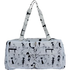 Pattern Cats Black Feline Kitten Multi Function Bag