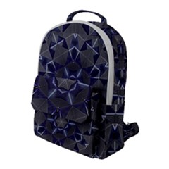 Kaleidoscope Geometric Pattern Flap Pocket Backpack (large)