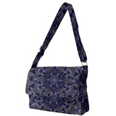 Kaleidoscope Geometric Pattern Full Print Messenger Bag (l)