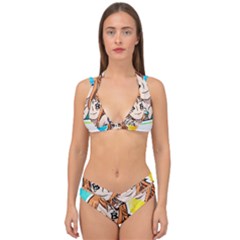 Nami Lovers Money Double Strap Halter Bikini Set by designmarketalsprey31