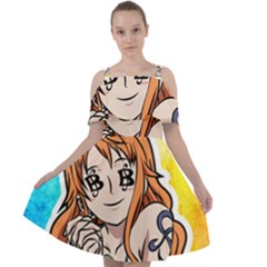 Nami Lovers Money Cut Out Shoulders Chiffon Dress by designmarketalsprey31