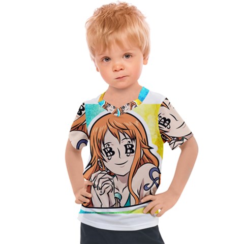 Nami Lovers Money Kids  Sports Tee by designmarketalsprey31