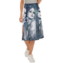 Sapphire Slime Midi Panel Skirt by MRNStudios