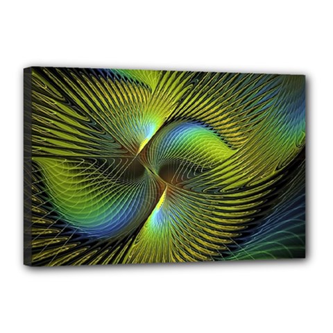 Digitalart  Waves Canvas 18  X 12  (stretched) by Sparkle