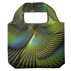 Digitalart  Waves Premium Foldable Grocery Recycle Bag by Sparkle