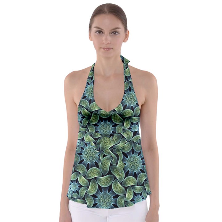 Digitalartflower Babydoll Tankini Top