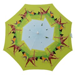 Mother And Daughter Yoga Art Celebrating Motherhood And Bond Between Mom And Daughter  Straight Umbrellas