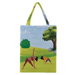 Mother And Daughter Yoga Art Celebrating Motherhood And Bond Between Mom And Daughter  Classic Tote Bag