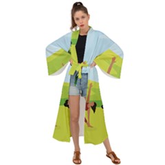 Large Maxi Kimono by SymmekaDesign