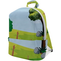 Large Zip Up Backpack