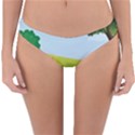 Mother And Daughter Yoga Art Celebrating Motherhood And Bond Between Mom And Daughter. Reversible Hipster Bikini Bottoms View1