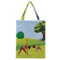 Mother And Daughter Yoga Art Celebrating Motherhood And Bond Between Mom And Daughter. Classic Tote Bag View1