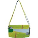 Mother And Daughter Yoga Art Celebrating Motherhood And Bond Between Mom And Daughter. Removable Strap Clutch Bag View2