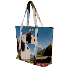  Us Ventag Eagles Travel Poster Graphic Style Redbleuwhite  Zip Up Canvas Bag by steakspro94