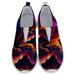 Ocean Sea Wave Clouds Mountain Colorful Sky Art No Lace Lightweight Shoes by Pakemis