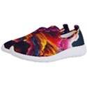 Ocean Sea Wave Clouds Mountain Colorful Sky Art Men s Slip On Sneakers View2