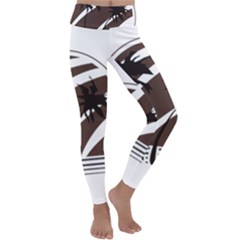 Palm Tree Design-01 (1) Kids  Lightweight Velour Classic Yoga Leggings by thenyshirt