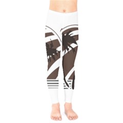 Palm Tree Design-01 (1) Kids  Leggings by thenyshirt