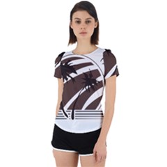 Palm Tree Design-01 (1) Back Cut Out Sport Tee by thenyshirt