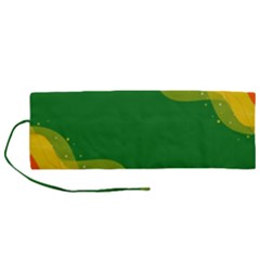 Background Pattern Texture Design Roll Up Canvas Pencil Holder (m)