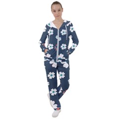 Floral Digital Background Women s Tracksuit