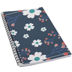 Floral Digital Background 5 5  X 8 5  Notebook