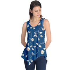 Flora Flower Flowers Nature Abstract Wallpaper Design Sleeveless Tunic by Ravend