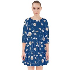 Flora Flower Flowers Nature Abstract Wallpaper Design Smock Dress