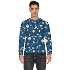 Flora Flower Flowers Nature Abstract Wallpaper Design Men s Fleece Sweatshirt by Ravend