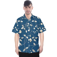 Flora Flower Flowers Nature Abstract Wallpaper Design Men s Hawaii Shirt