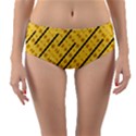 Background Yellow Background Reversible Mid-Waist Bikini Bottoms View1