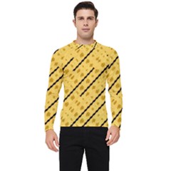 Background Yellow Background Men s Long Sleeve Rash Guard