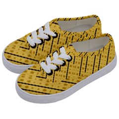 Background Yellow Background Kids  Classic Low Top Sneakers