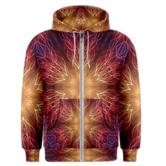 Fractal Abstract Artistic Men s Zipper Hoodie