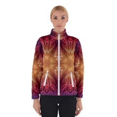 Fractal Abstract Artistic Women s Bomber Jacket