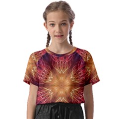 Fractal Abstract Artistic Kids  Basic Tee