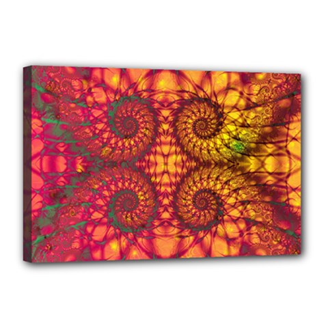 Abstract Art Pattern Fractal Design Canvas 18  X 12  (stretched)