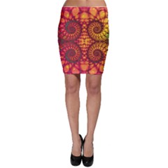 Abstract Art Pattern Fractal Design Bodycon Skirt