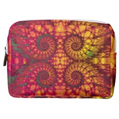 Abstract Art Pattern Fractal Design Make Up Pouch (medium) by Ravend