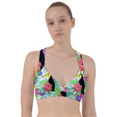 Sheets Tropical Nature Green Plant Sweetheart Sports Bra