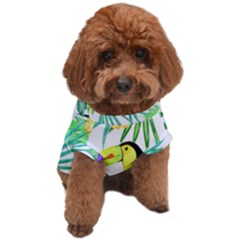 Sheets Tropical Nature Green Plant Dog T-shirt