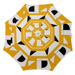 Design Pattern Yellow Background Art Straight Umbrellas by Jancukart