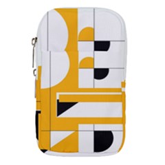 Design Pattern Yellow Background Art Waist Pouch (large)